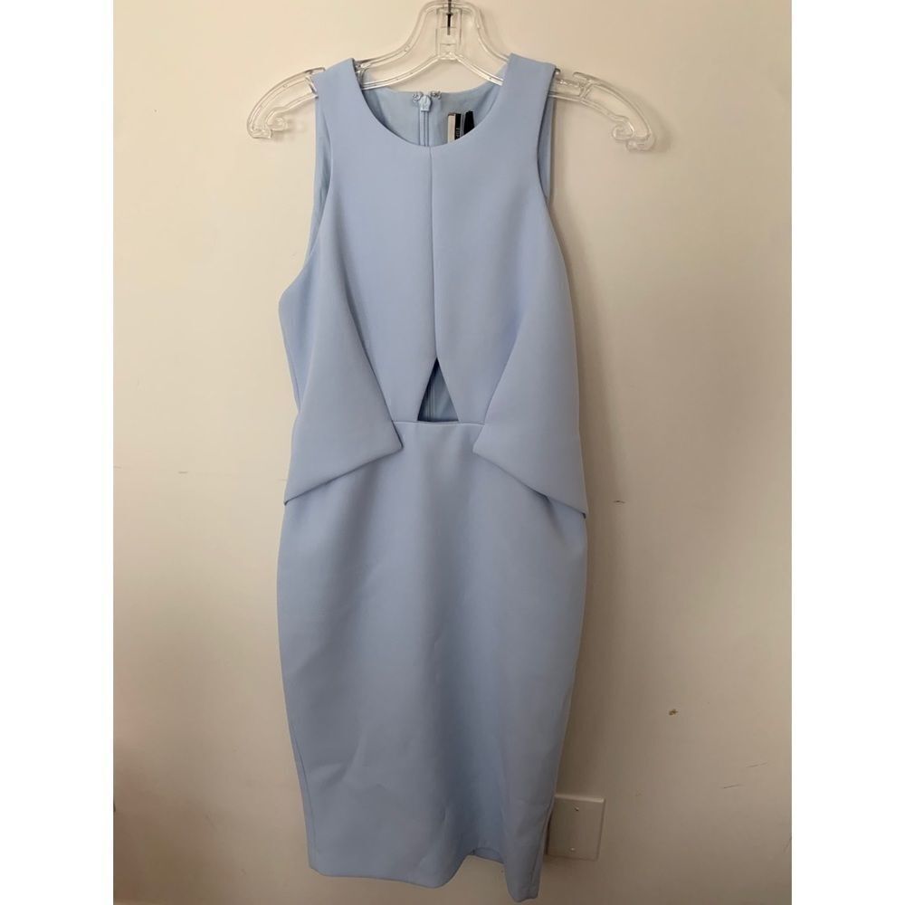 Topshop Baby Blue Cut out dress